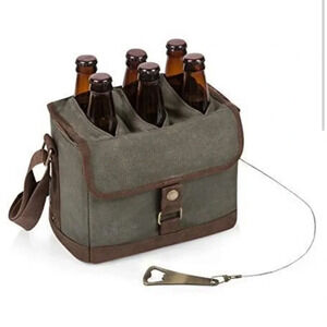 Legacy Picnic Time Beer/Water Caddy Cooler Tote With Opener NWT